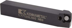 Kennametal - 1.771...75DEG, Left Hand Cut, 15° Lead Angle, 20mm Shank Height x 20mm Shank Width, Positive Rake Indexable Turning Toolholder - 125mm OAL, C8FIX12..L.. Insert Compatibility, Series Fix-Perfect - USA Tool & Supply