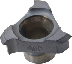 Carmex - C12 A60 Grade MT7, Internal/External Threading Insert - 0.4 to 0.8mm & 64 to 32 TPI Ext Pitch, 0.5 to 0.8mm & 56 to 28 TPI Int Pitch, TiAlN Finish - USA Tool & Supply