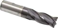 OSG - 3/4", 1-5/8" LOC, 3/4" Shank Diam, 3-7/8" OAL, 4 Flute, Cobalt Square End Mill - Single End, TiAlN Finish, Spiral Flute, 30° Helix, Centercutting, Right Hand Cut, Right Hand Flute, Series 541 - USA Tool & Supply