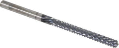 Onsrud - 1/4" Diam, 2-1/8" LOC, End Mill End, Solid Carbide Diamond Pattern Router Bit - Right Hand Cut, 4" OAL, 1/4" Shank Diam, Use on Composites - USA Tool & Supply