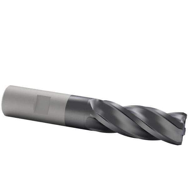 Kennametal - 5/8", 4 Flute, Solid Carbide, 0.09" Corner Radius End Mill - 3-1/2" OAL, 1-1/4" LOC - USA Tool & Supply