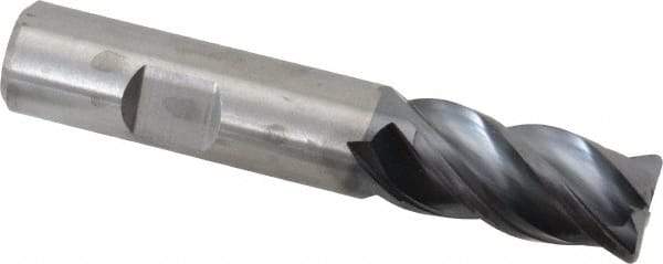 Kennametal - 5/8", 4 Flute, Solid Carbide, 0.06" Corner Radius End Mill - 3-1/2" OAL, 1-1/4" LOC - USA Tool & Supply