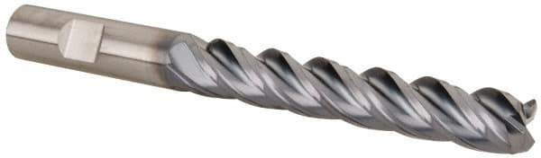 Kennametal - 1/2", 4 Flute, Solid Carbide, 0.06" Corner Radius End Mill - 5" OAL, 3" LOC - USA Tool & Supply