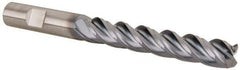 Kennametal - 1/2", 4 Flute, Solid Carbide, 0.06" Corner Radius End Mill - 5" OAL, 3" LOC - USA Tool & Supply