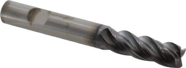 Kennametal - 1/2", 4 Flute, Solid Carbide, 0.03" Corner Radius End Mill - 4" OAL, 1-1/2" LOC - USA Tool & Supply