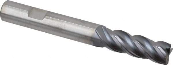 Kennametal - 1/2", 4 Flute, Solid Carbide, Corner Chamfer End Mill - 4" OAL, 1-1/2" LOC - USA Tool & Supply
