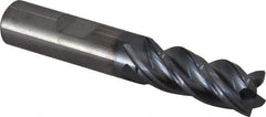 Kennametal - 1/2", 4 Flute, Solid Carbide, 0.015" Corner Radius End Mill - 3" OAL, 1-1/4" LOC - USA Tool & Supply