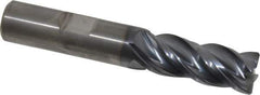 Kennametal - 1/2", 4 Flute, Solid Carbide, Corner Chamfer End Mill - 3" OAL, 1-1/4" LOC - USA Tool & Supply