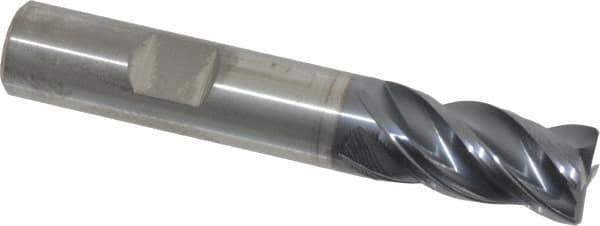 Kennametal - 1/2", 4 Flute, Solid Carbide, Corner Chamfer End Mill - 3" OAL, 1" LOC - USA Tool & Supply