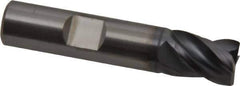 Kennametal - 1/2", 4 Flute, Solid Carbide, Corner Chamfer End Mill - 2-1/2" OAL, 5/8" LOC - USA Tool & Supply