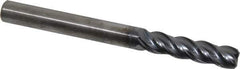 Kennametal - 3/8", 4 Flute, Solid Carbide, 0.06" Corner Radius End Mill - 4" OAL, 1-1/2" LOC - USA Tool & Supply