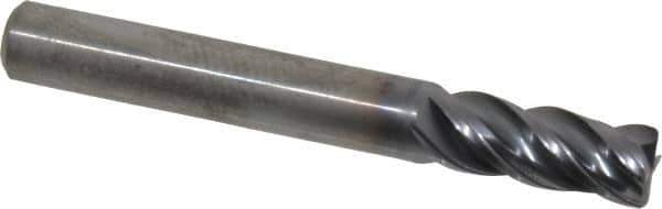 Kennametal - 5/16", 4 Flute, Solid Carbide, 0.03" Corner Radius End Mill - 2-1/2" OAL, 3/4" LOC - USA Tool & Supply