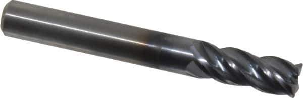 Kennametal - 5/16", 4 Flute, Solid Carbide, Corner Chamfer End Mill - 2-1/2" OAL, 3/4" LOC - USA Tool & Supply