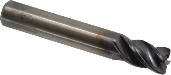 Kennametal - 5/16", 4 Flute, Solid Carbide, 0.03" Corner Radius End Mill - 2" OAL, 1/2" LOC - USA Tool & Supply