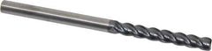 Kennametal - 1/4", 4 Flute, Solid Carbide, 0.03" Corner Radius End Mill - 4" OAL, 1-3/4" LOC - USA Tool & Supply