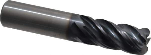 Kennametal - 3/4", 5 Flute, Solid Carbide, 0.12" Corner Radius End Mill - 4" OAL, 1-1/2" LOC - USA Tool & Supply