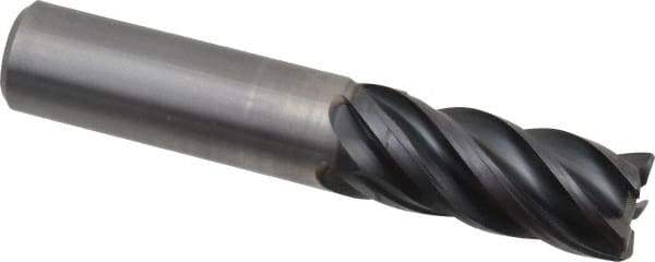 Kennametal - 5/8", 5 Flute, Solid Carbide, 0.03" Corner Radius End Mill - 3-1/2" OAL, 1-1/4" LOC - USA Tool & Supply