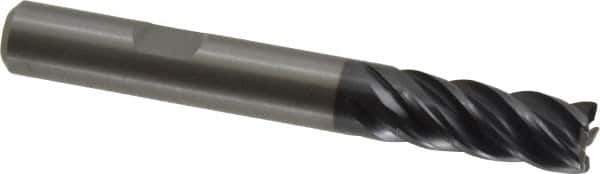 Kennametal - 8mm, 5 Flute, Solid Carbide, 0.5mm Corner Radius End Mill - 63mm OAL, 19mm LOC - USA Tool & Supply