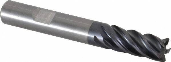 Kennametal - 10mm, 5 Flute, Solid Carbide, 0.5mm Corner Radius End Mill - 72mm OAL, 22mm LOC - USA Tool & Supply