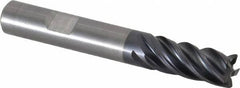 Kennametal - 10mm, 5 Flute, Solid Carbide, 0.5mm Corner Radius End Mill - 72mm OAL, 22mm LOC - USA Tool & Supply