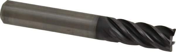 Kennametal - 10mm, 5 Flute, Solid Carbide, 0.5mm Corner Radius End Mill - 72mm OAL, 22mm LOC - USA Tool & Supply