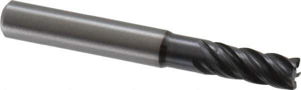 Kennametal - 7mm, 5 Flute, Solid Carbide, 0.4mm Corner Radius End Mill - 63mm OAL, 16mm LOC - USA Tool & Supply