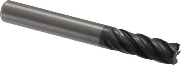 Kennametal - 8mm, 5 Flute, Solid Carbide, 0.5mm Corner Radius End Mill - 63mm OAL, 19mm LOC - USA Tool & Supply