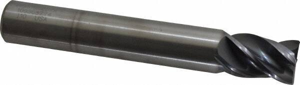 Kennametal - 3/4", 4 Flute, Solid Carbide, Corner Chamfer End Mill - 5" OAL, 1" LOC - USA Tool & Supply