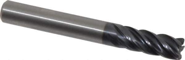 Kennametal - 5/16", 5 Flute, Solid Carbide, 0.03" Corner Radius End Mill - 2-1/2" OAL, 3/4" LOC - USA Tool & Supply