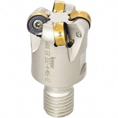 Iscar - 32mm Cutting Diam, 8.7mm Max Depth of Cut, Modular Connection Indexable Copy End Mill - 4 Inserts, H400 RNHU 1205 Insert, H400, ER-M Toolholder, Through Coolant - USA Tool & Supply