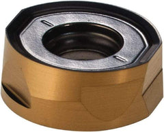 Iscar - H400 RNHU1205 ML Grade IC808 Carbide Milling Insert - TiAlN/AlTiN/TiN Finish, 0.187" Thick, 0.433" Inscribed Circle, 6mm Corner Radius - USA Tool & Supply