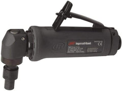 Ingersoll-Rand - 1/4" Collet, Angle Handle, Angle Air Die Grinder - 20,000 RPM, Dual Capable Exhaust, 25 CFM, 0.4 hp - USA Tool & Supply