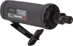 Ingersoll-Rand - 1/4" Collet, Straight Handle, Angle Air Die Grinder - 20,000 RPM, Dual Capable Exhaust, 19 CFM, 0.4 hp, 1/4 NPT - USA Tool & Supply