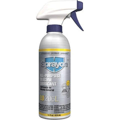 Sprayon - 14 oz Trigger Spray Can Silicone Lubricant - Clear, -50°F to 375°F - USA Tool & Supply