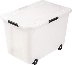 ADVANTUS - 1 Compartment, 23-3/4 Inch Wide x 15-3/4 Inch Deep x 15-3/4 Inch High, File Storage Box - Plastic, Clear - USA Tool & Supply