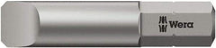Wera - 1mm x 32mm Blade, 1/4" Drive Slotted Screwdriver Bit - 1-1/4" OAL - USA Tool & Supply