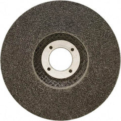 Brite Star - 4-1/2" Diam, 1-1/2" Face Width, 7/8" Center Hole, Fine Grade, Silicon Carbide Deburring Wheel - Unitized, Medium Grade, 11,000 RPM - USA Tool & Supply