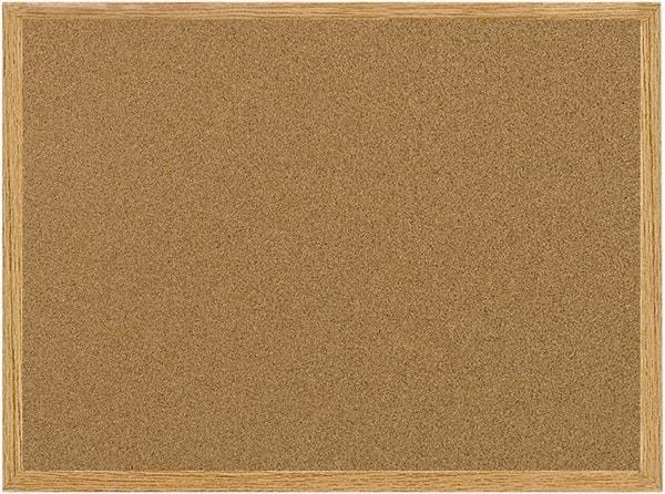 MasterVision - 24" Wide x 36" High Open Cork Bulletin Board - Natural (Color) - USA Tool & Supply