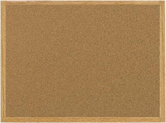 MasterVision - 24" Wide x 36" High Open Cork Bulletin Board - Natural (Color) - USA Tool & Supply