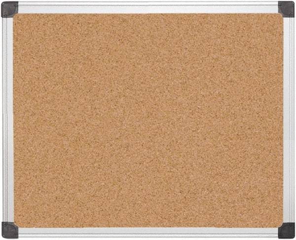 MasterVision - 24" Wide x 36" High Open Cork Bulletin Board - Natural (Color) - USA Tool & Supply
