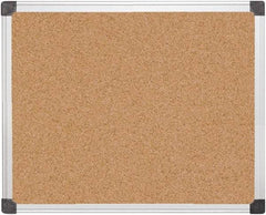 MasterVision - 24" Wide x 36" High Open Cork Bulletin Board - Natural (Color) - USA Tool & Supply