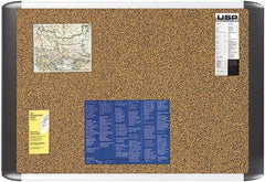 MasterVision - 36" Wide x 24" High Open Cork Bulletin Board - Tan - USA Tool & Supply