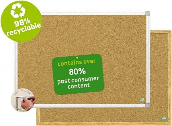 MasterVision - 24" Wide x 18" High Open Cork Bulletin Board - Natural (Color) - USA Tool & Supply