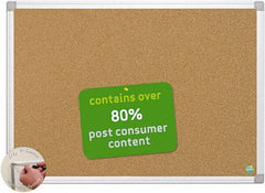 MasterVision - 48" Wide x 36" High Open Cork Bulletin Board - Natural (Color) - USA Tool & Supply