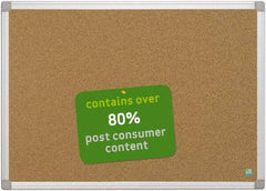 MasterVision - 36" Wide x 24" High Open Cork Bulletin Board - Natural (Color) - USA Tool & Supply