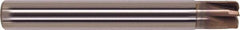 Millstar - 6mm, 6 Flute, Single End, Solid Carbide, 0.57mm Corner Radius End Mill - 76mm OAL, Right Hand Flute, 4mm LOC, Right Hand Cut - USA Tool & Supply