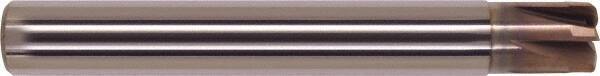Millstar - 5/16", 6 Flute, Single End, Solid Carbide, 0.036" Corner Radius End Mill - 3" OAL, Right Hand Flute, 5/32" LOC, Right Hand Cut - USA Tool & Supply