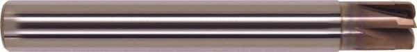 Millstar - 1/4", 6 Flute, Single End, Solid Carbide, 0.026" Corner Radius End Mill - 3" OAL, Right Hand Flute, 5/32" LOC, Right Hand Cut - USA Tool & Supply