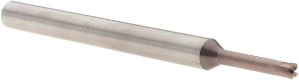 Millstar - 1/8", 4 Flute, Single End, Solid Carbide, 0.015" Corner Radius End Mill - 3" OAL, Right Hand Flute, 3/32" LOC, Right Hand Cut - USA Tool & Supply