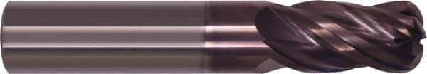 Millstar - 1/2", 4 Flute, Single End, Solid Carbide, 0.072" Corner Radius End Mill - 3" OAL, Right Hand Flute, 1.2" LOC, Right Hand Cut - USA Tool & Supply